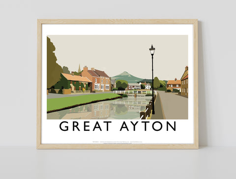 Great Ayton By Artist Richard O'Neill - Premium Art Print