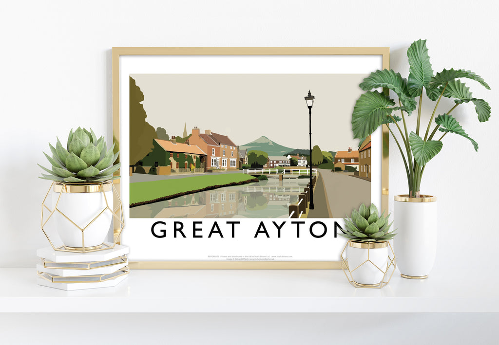 Great Ayton By Artist Richard O'Neill - Premium Art Print