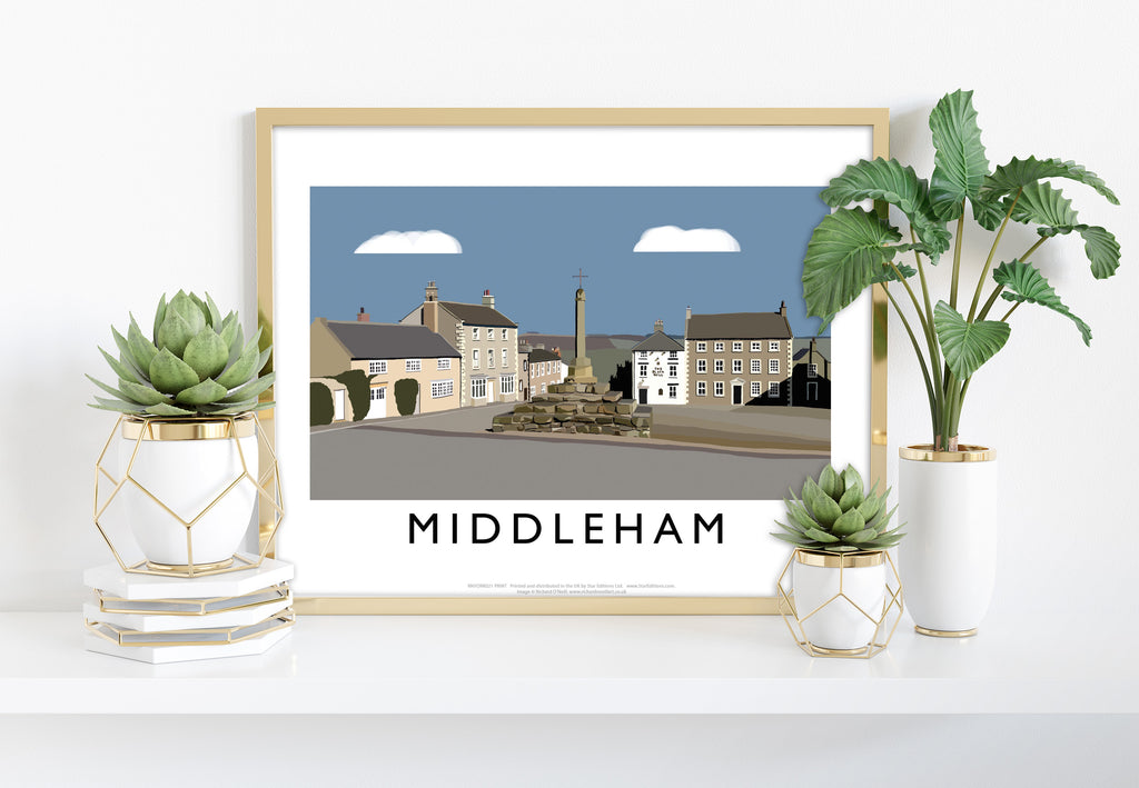 Middleham By Artist Richard O'Neill - Premium Art Print