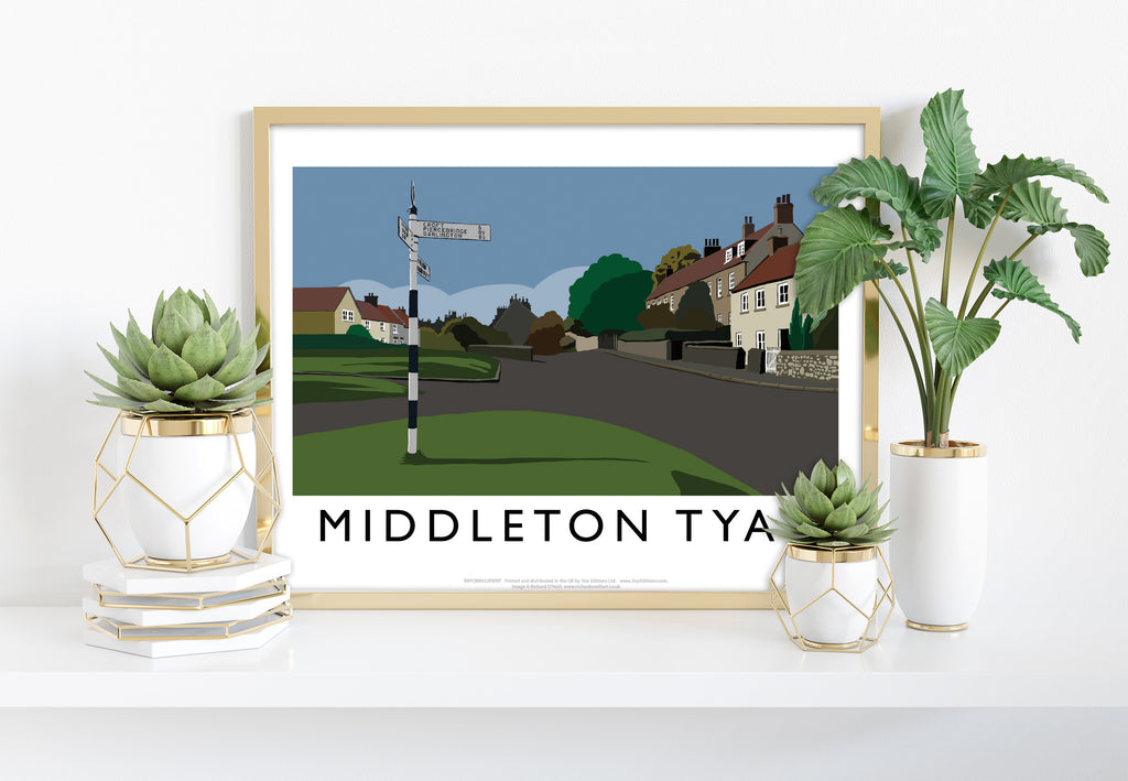 Middleton Tyas By Artist Richard O'Neill - 11X14inch Premium Art Print