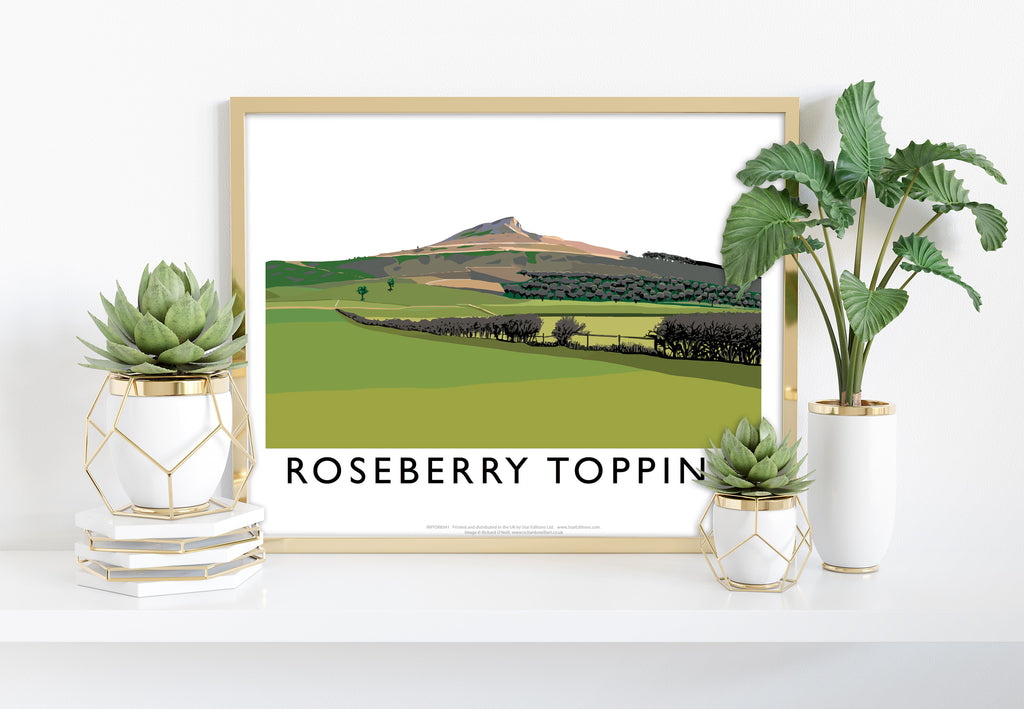 Roseberry Topping (Green) - Richard O'Neill Art Print
