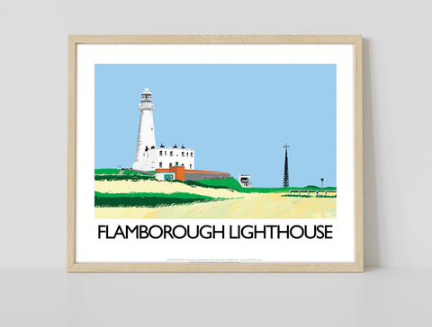 Flamborough Lighthouse By Artist Richard O'Neill Art Print
