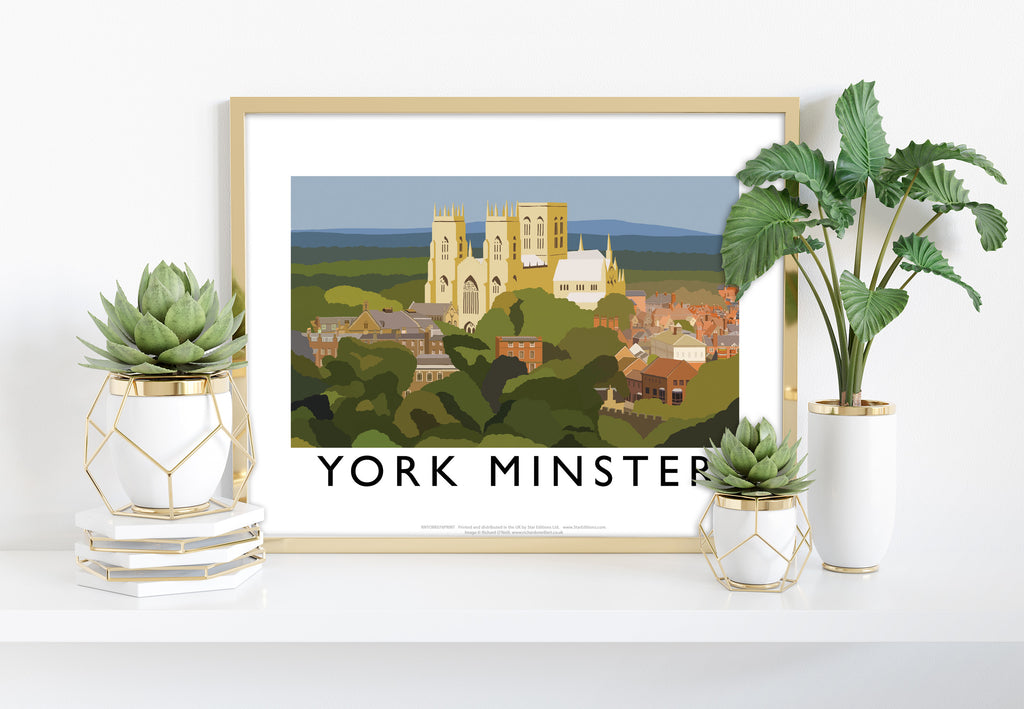 York Minster By Artist Richard O'Neill - Premium Art Print