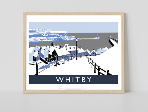 Whitby (Blue) By Artist Richard O'Neill - Premium Art Print