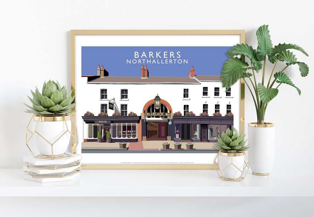 Barkers By Artist Richard O'Neill - 11X14inch Premium Art Print