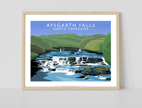 Aysgarth Falls By Artist Richard O'Neill - 11X14inch Premium Art Print