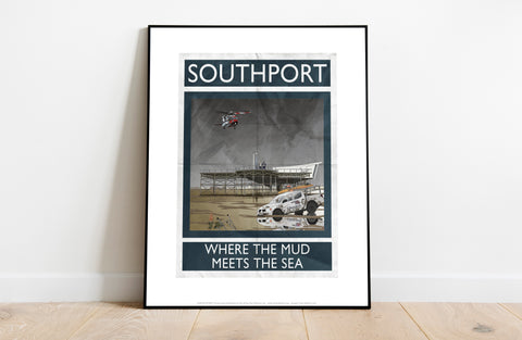 Southport, Where The Mud Meets The Sea - Premium Art Print