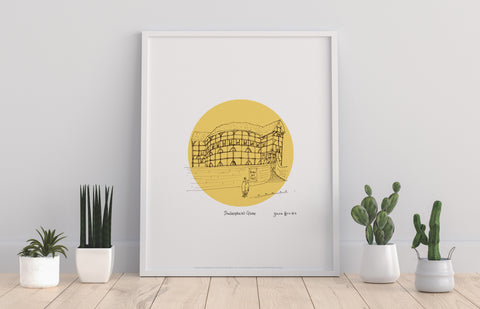 Shakespeares Globe Theatre - 11X14inch Premium Art Print