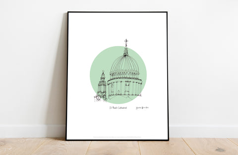 St Pauls Cathedral - 11X14inch Premium Art Print