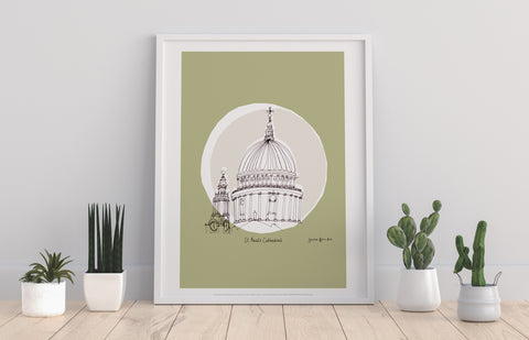 St Pauls Cathedral 3 - 11X14inch Premium Art Print