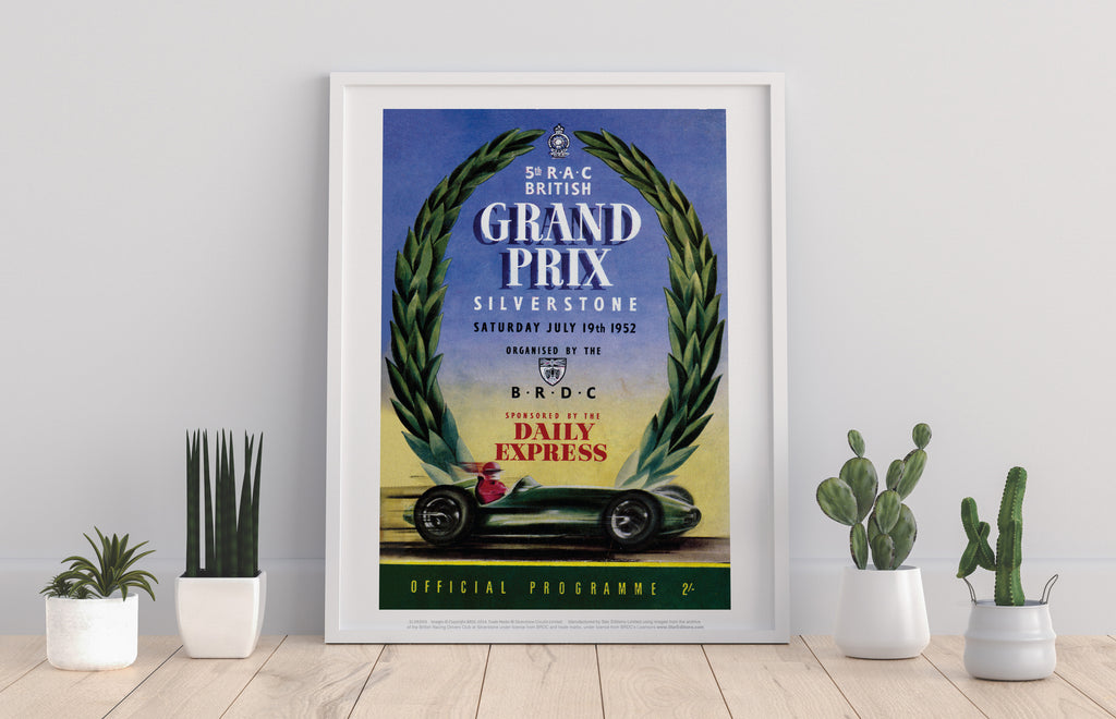 British Grand Prix- Silverstone 1952 - Premium Art Print
