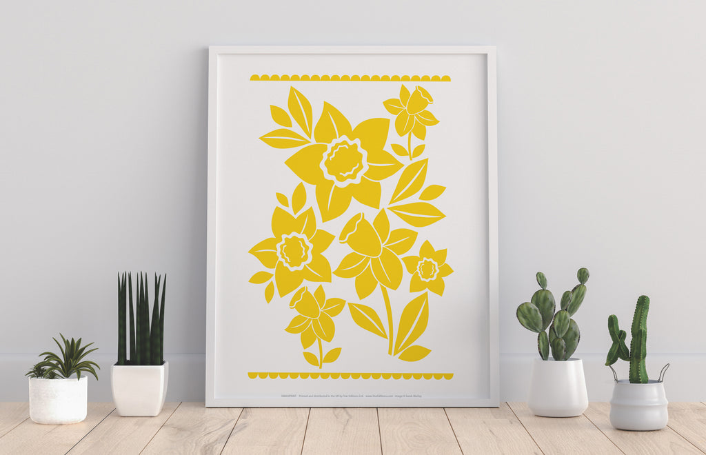 Yellow Flowers - 11X14inch Premium Art Print