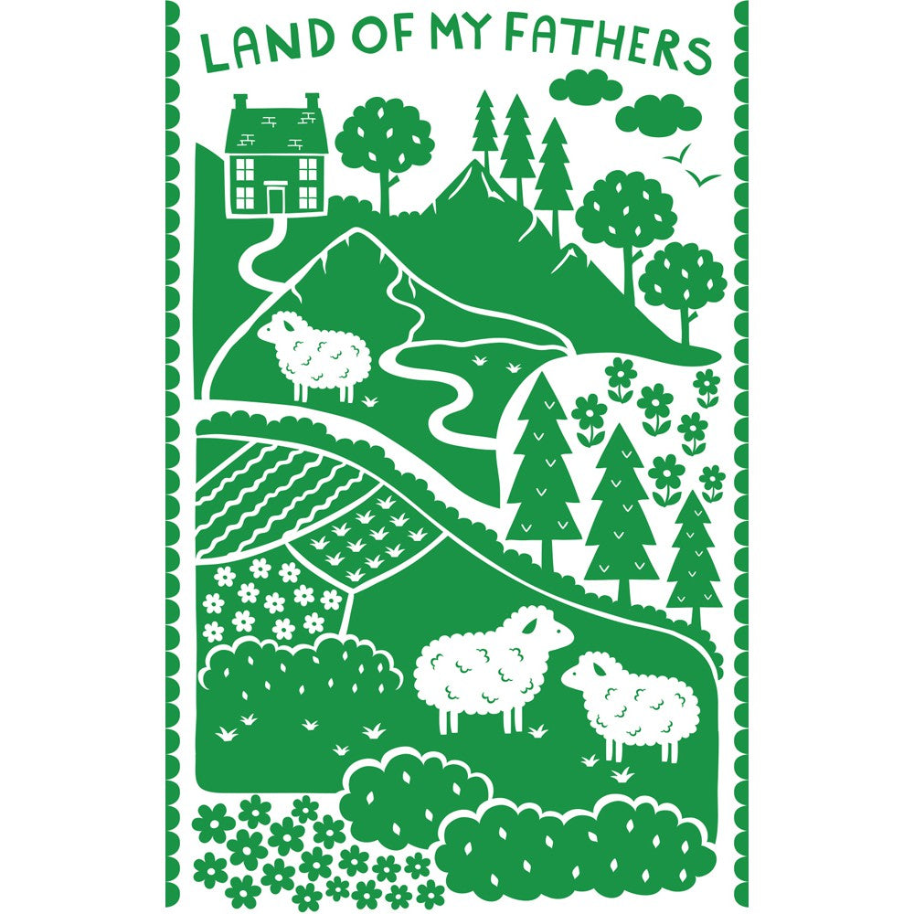 Land of My Fathers 20cm x 20cm Mini Mounted Print