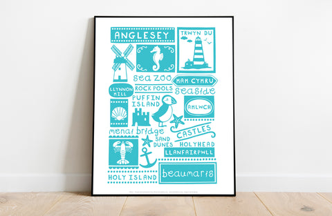 Welsh Poster- Anglesey - 11X14inch Premium Art Print