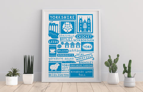 English Poster- Yorkshire - 11X14inch Premium Art Print