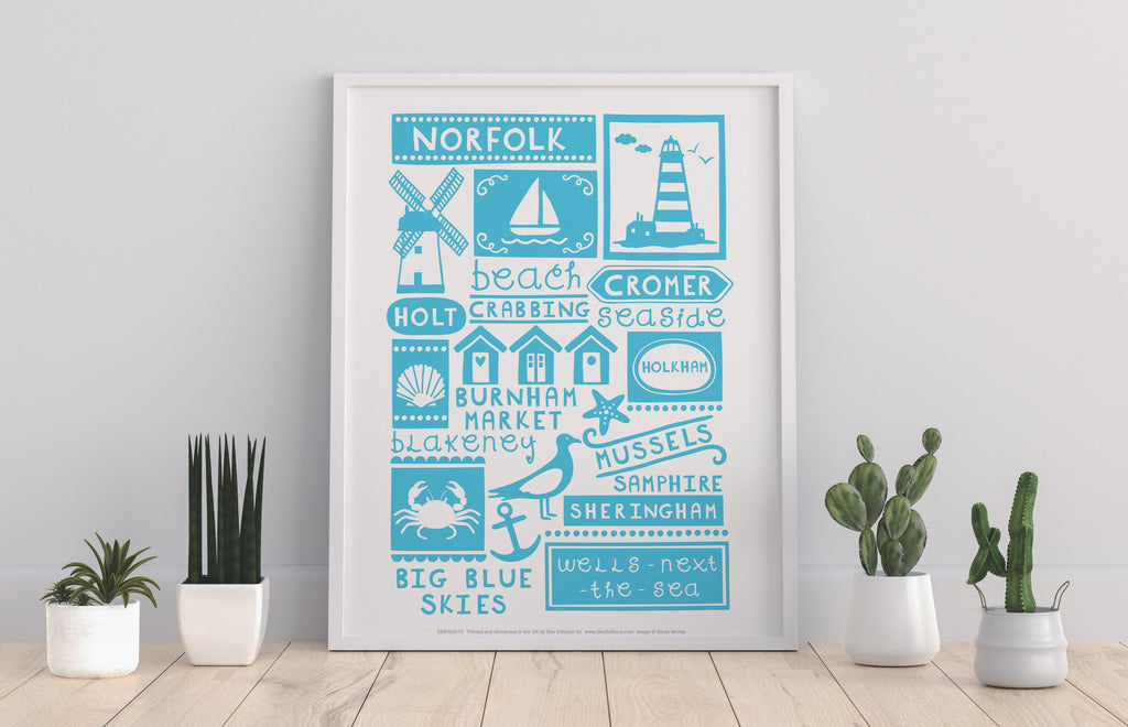 English Poster- Norfolk - 11X14inch Premium Art Print