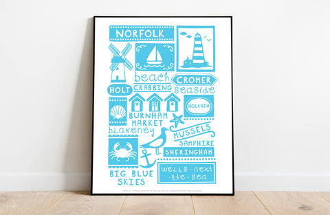 English Poster- Norfolk - 11X14inch Premium Art Print