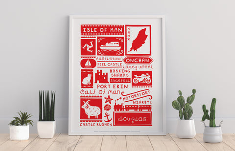 English Poster- Isle Of Man - 11X14inch Premium Art Print