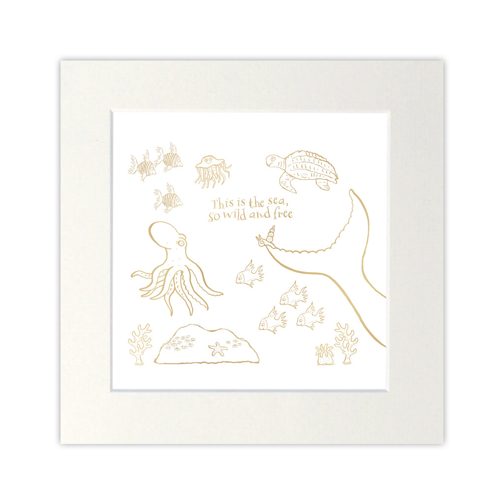 SNWHFOIL001 - The Snail and The Whale - Foil Print