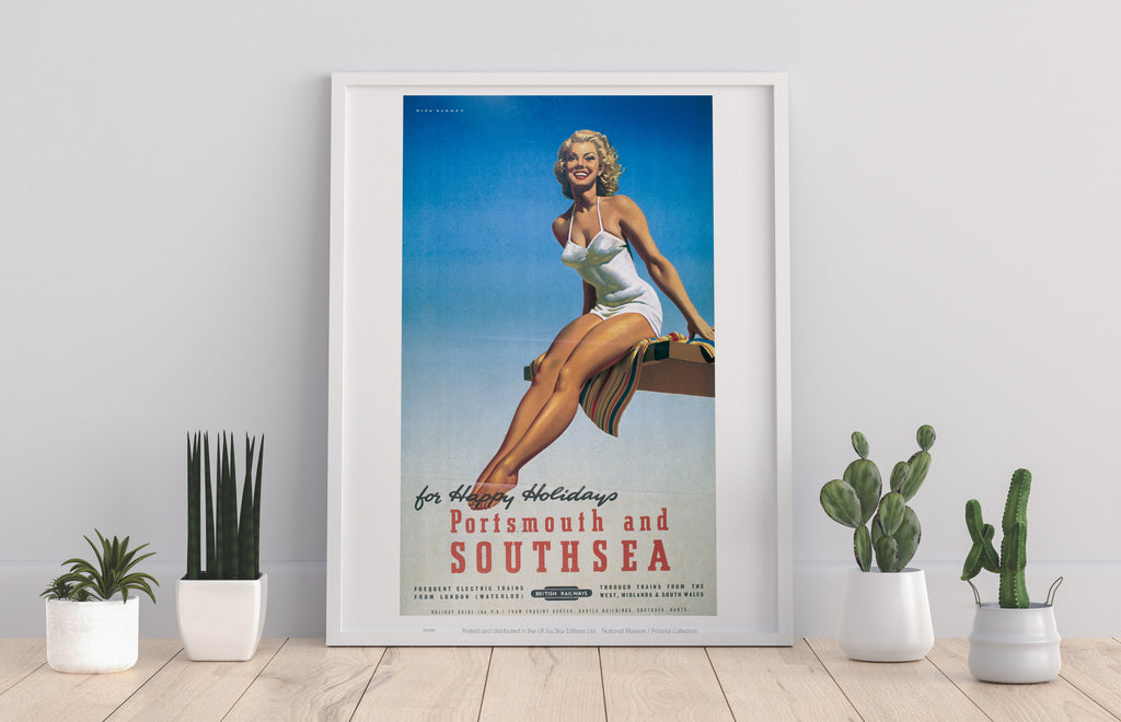For Happy Holidays, Portsmouth And Southsea - Art Print