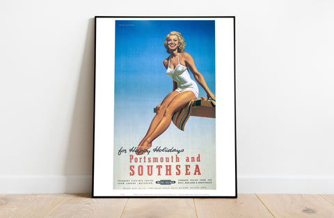 For Happy Holidays, Portsmouth And Southsea - Art Print