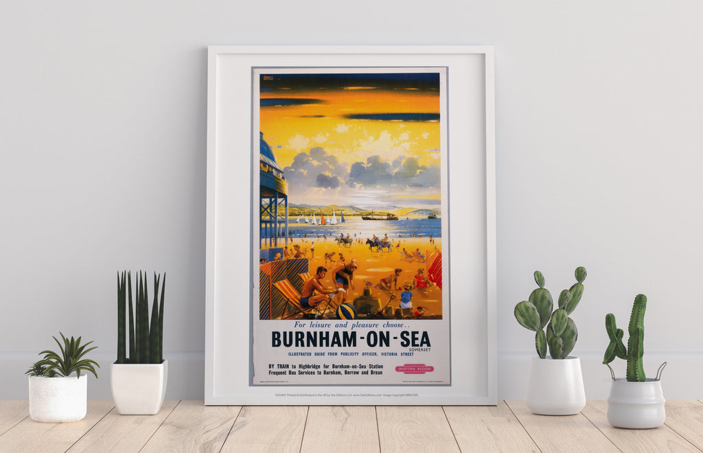 For Leisure And Pleasure Choose Burnham-On-Sea - Art Print