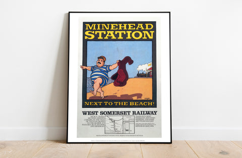Minehead Station - Next To The Beach! - Premium Art Print