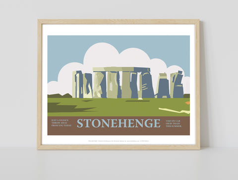 Stonehenge Advert - 11X14inch Premium Art Print