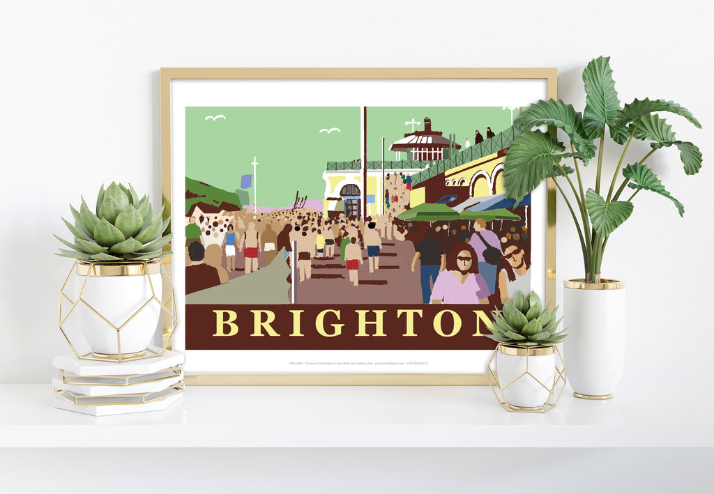 Brighton Beach - 11X14inch Premium Art Print