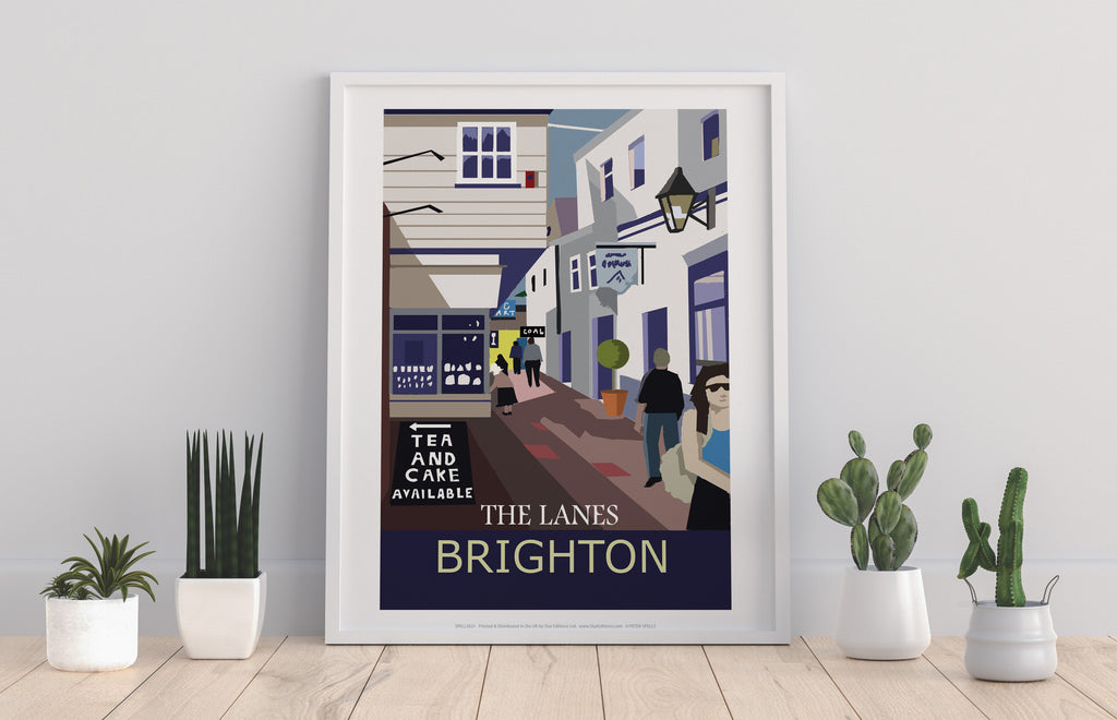 Brighton- The Lanes - 11X14inch Premium Art Print