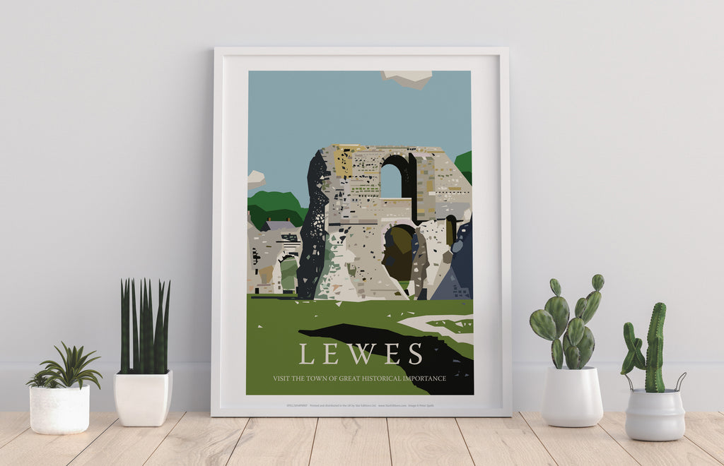 Lewes Poster- Visit Lewes - 11X14inch Premium Art Print