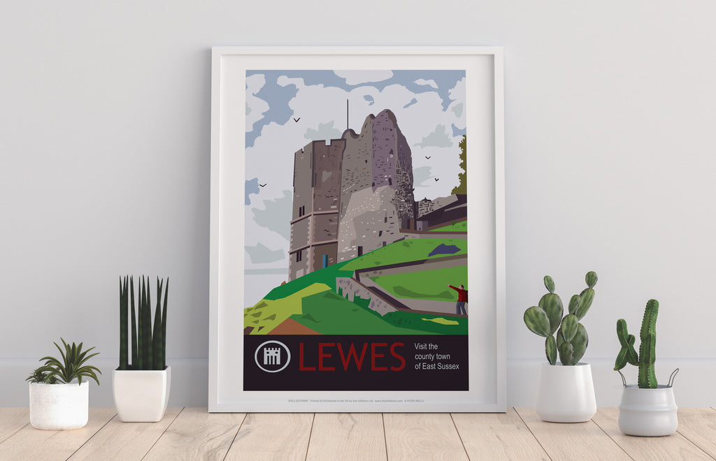 Lewes Poster- Visit Lewes 2 - 11X14inch Premium Art Print