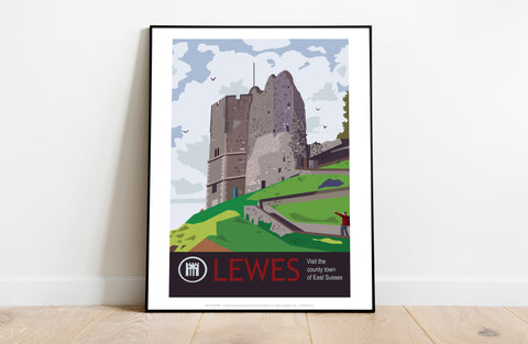 Lewes Poster- Visit Lewes 2 - 11X14inch Premium Art Print