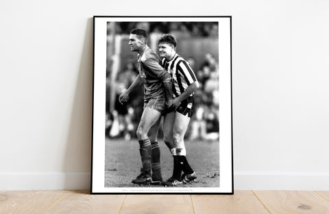 Vinnie Jones and Paul Gascoigne - Cheeky Squeeze Art Print