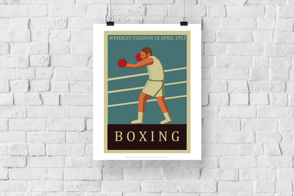 Boxing Poster- Wembley Stadium 1953 - Premium Art Print – Star Editions