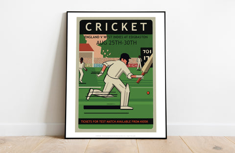 Cricket Poster- England Vs West Indies - Premium Art Print