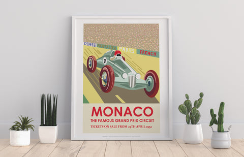 Monaco Grand Prix Poster- 1952 - 11X14inch Premium Art Print
