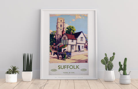 Suffolk Travel By Rail Lner - 11X14inch Premium Art Print
