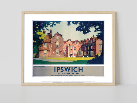 Christchurch Mansion Ipswich - Quicker By Rail Art Print