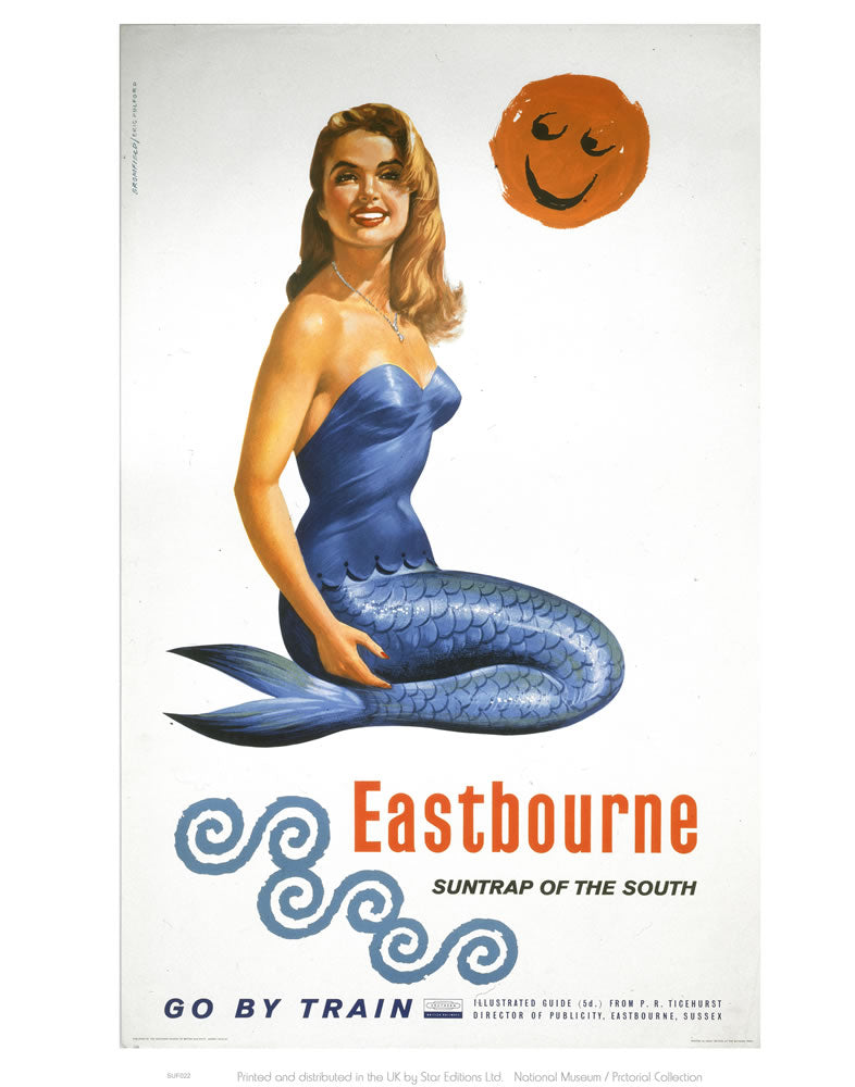 Eastbourne Suntrap of the South 24" x 32" Matte Mounted Print