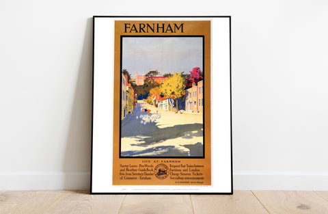 Farnham Surrey - Southern Railway - 11X14inch Premium Art Print