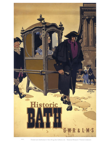 Historic Bath GWR LMS 24" x 32" Matte Mounted Print