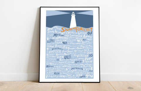 Now The Shipping Forecast By Artist Tabitha Mary Art Print