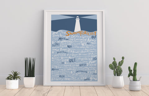 Now The Shipping Forecast By Artist Tabitha Mary Art Print