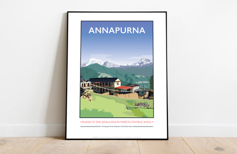Annapurna Massif By Artist Tabitha Mary - Premium Art Print