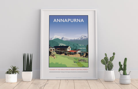 Annapurna Massif By Artist Tabitha Mary - Premium Art Print