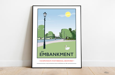 Bedford Embankment By Artist Tabitha Mary - Art Print