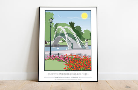 Suspension Bridge, Embankment Bedford-Tabitha Mary Art Print