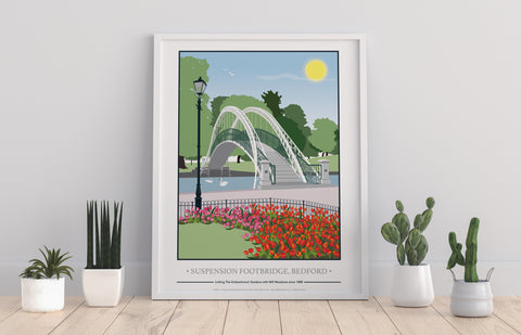 Suspension Bridge, Embankment Bedford-Tabitha Mary Art Print