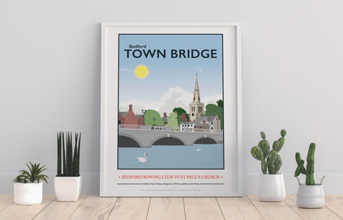 Bedford Town Bridge By Artist Tabitha Mary - Art Print